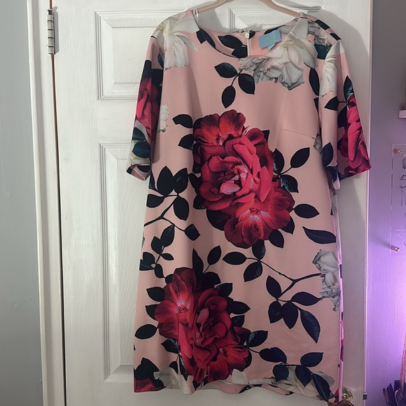 Cece by Cynthia Stefee XL Romantic Flower Print Shift Dress - Picture 4 of 4